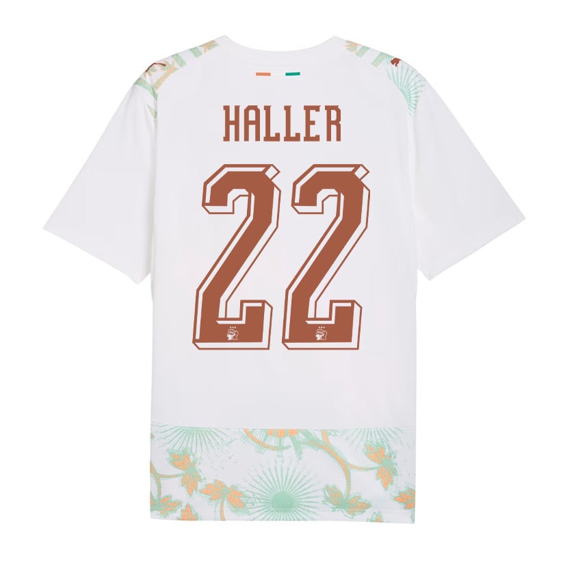 Sébastien Haller 22 Ivory Coast National Team 2026 Away Jersey - White, Men