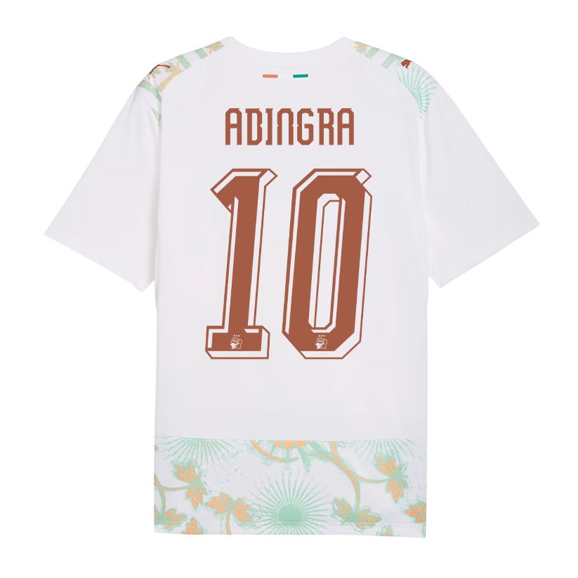 Simon Adingra 10 Ivory Coast National Team 2026 Away Jersey - White, Men