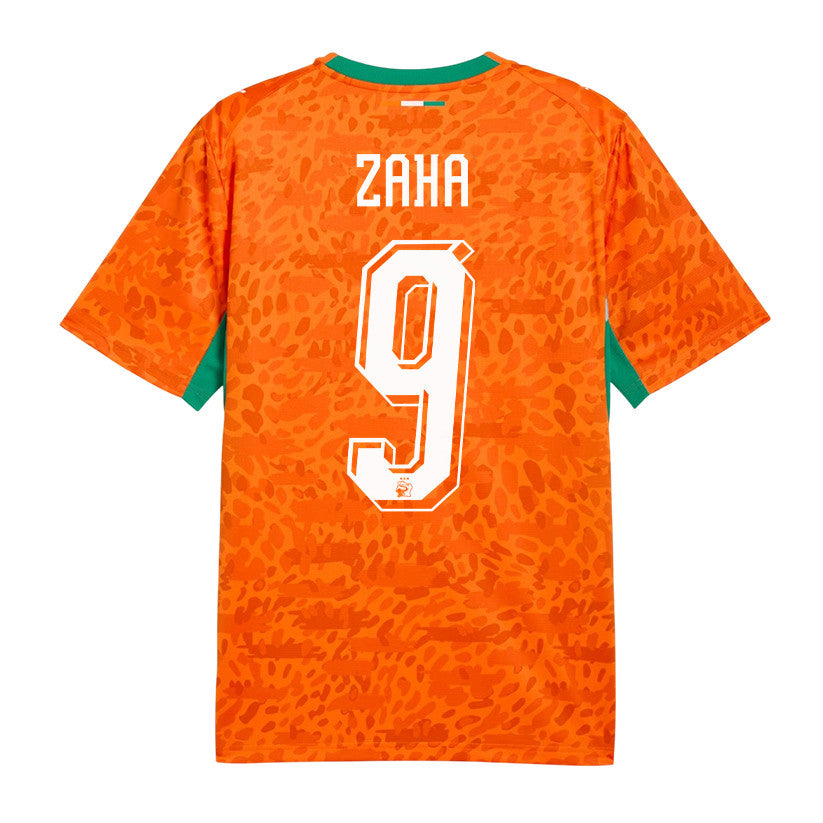 Wilfried Zaha 9 Ivory Coast National Team 2026 Home Jersey - Orange, Men