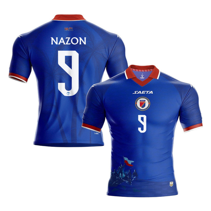 Duckens Nazon 9 Haiti National Team 2026 Home Jersey - Blue, Men