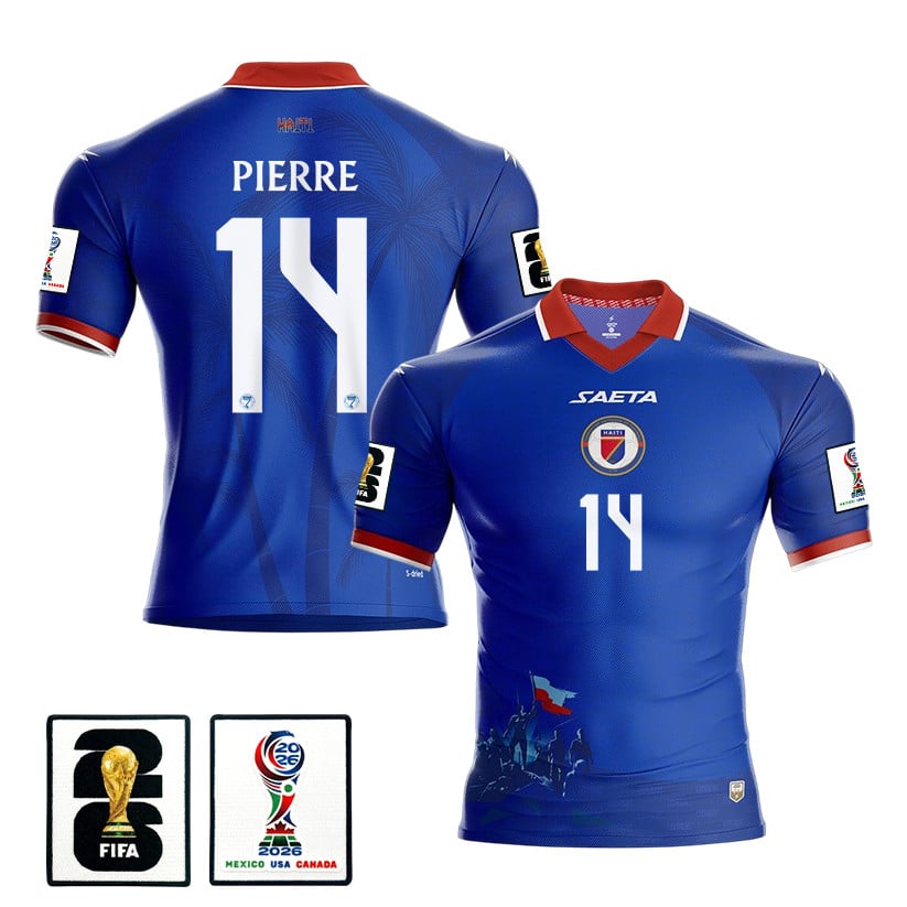 Leverton Pierre 14 Haiti National Team 2026 Home Jersey - Blue, Men