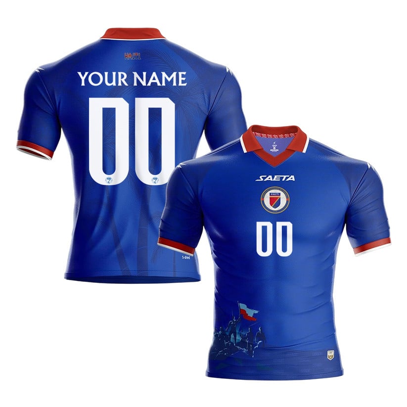 Haiti National Team 2026 Personalized Home Jersey - Blue, Men