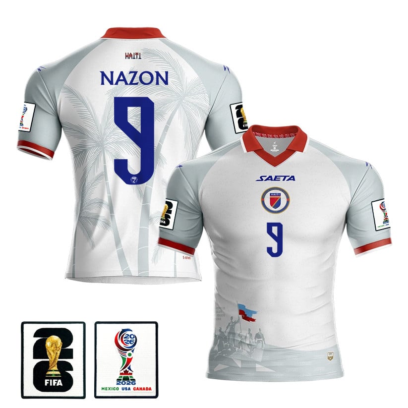 Duckens Nazon 9 Haiti National Team 2026 Away Jersey - White, Men