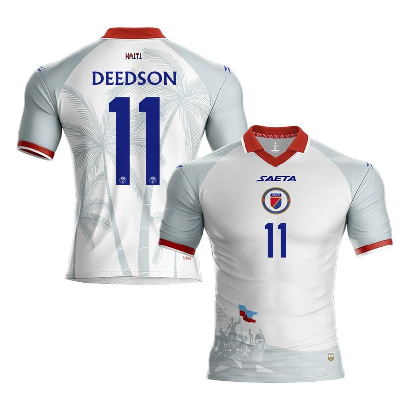 Don Deedson Louicius 11 Haiti National Team 2026 Away Jersey - White, Men