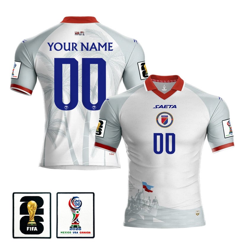 Haiti National Team 2026 Personalized Away Jersey - White, Men
