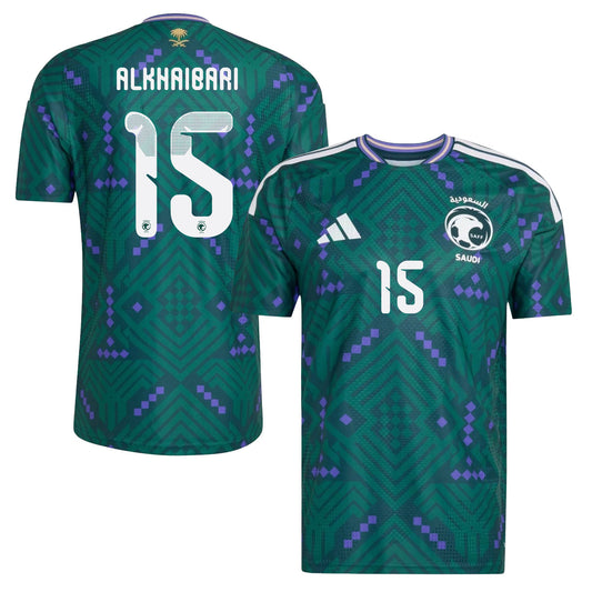 Abdullah Alkhaibari 15 Saudi Arabia National Team 2026 Home Jersey - Green, Men