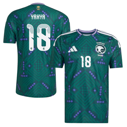Ayman Yahya 18 Saudi Arabia National Team 2026 Home Jersey - Green, Men