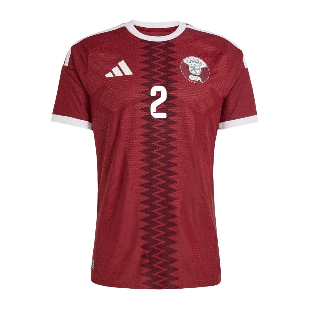 Pedro Miguel 2 Qatar National Team 2026 Home Jersey - Red, Men