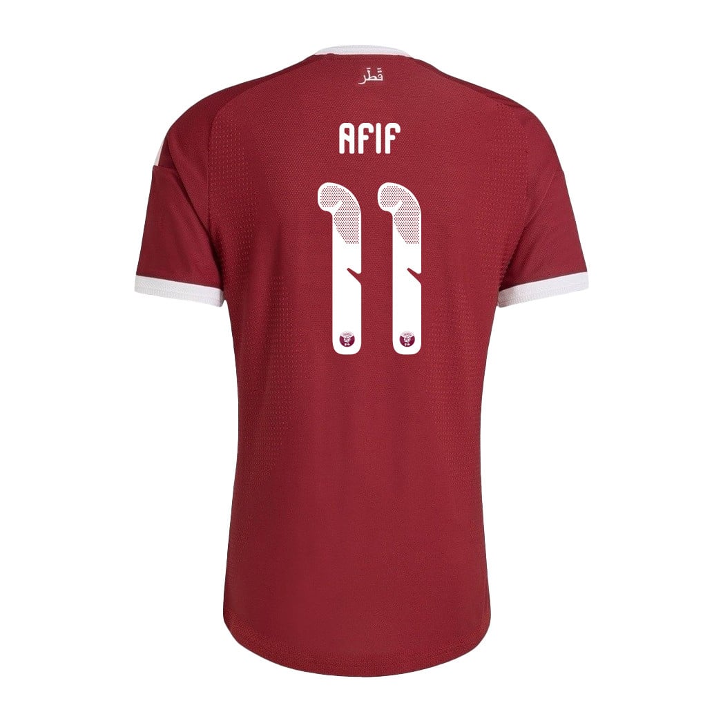 Akram Afif 11 Qatar National Team 2026 Home Jersey - Red, Men