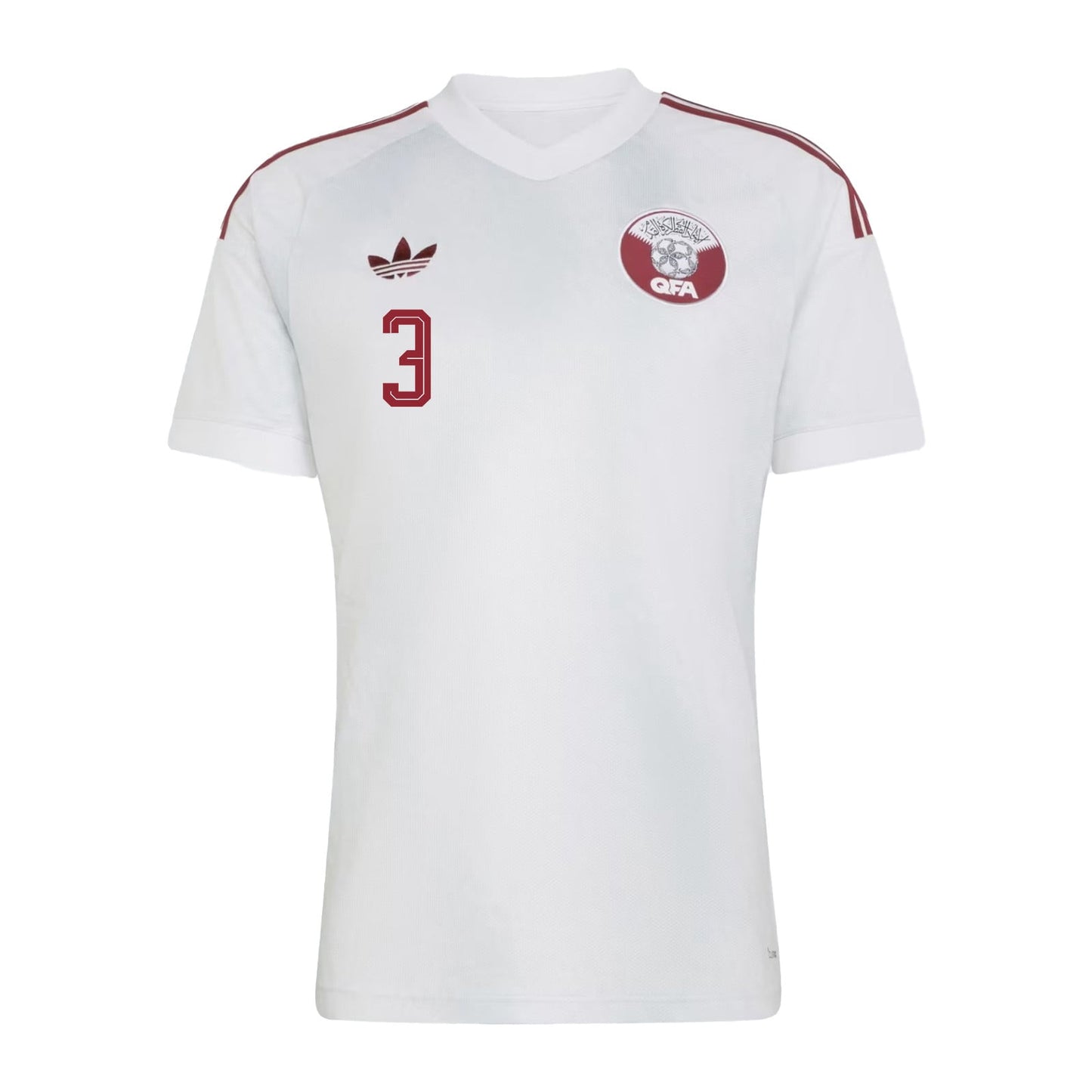 Lucas Mendes 3 Qatar National Team 2026 Away Jersey - White, Men