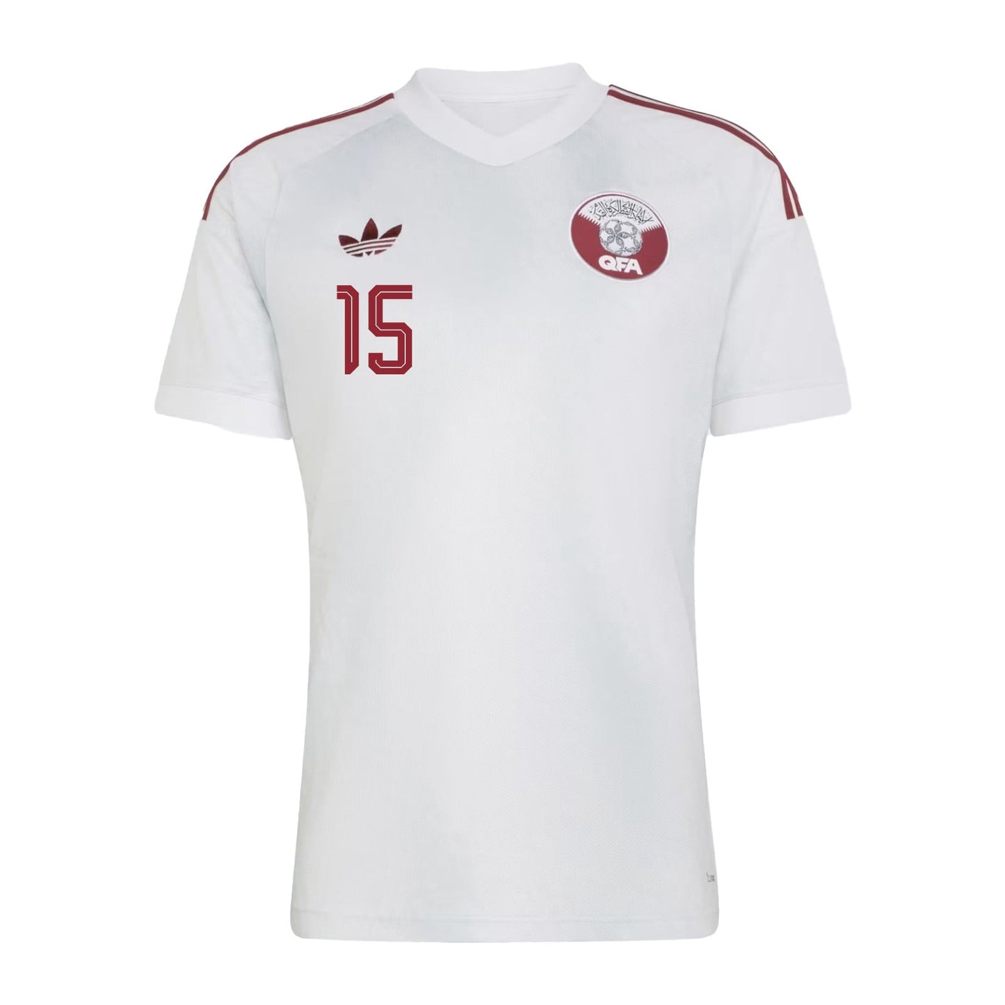 Ahmed Al Ganehi 15 Qatar National Team 2026 Away Jersey - White, Men