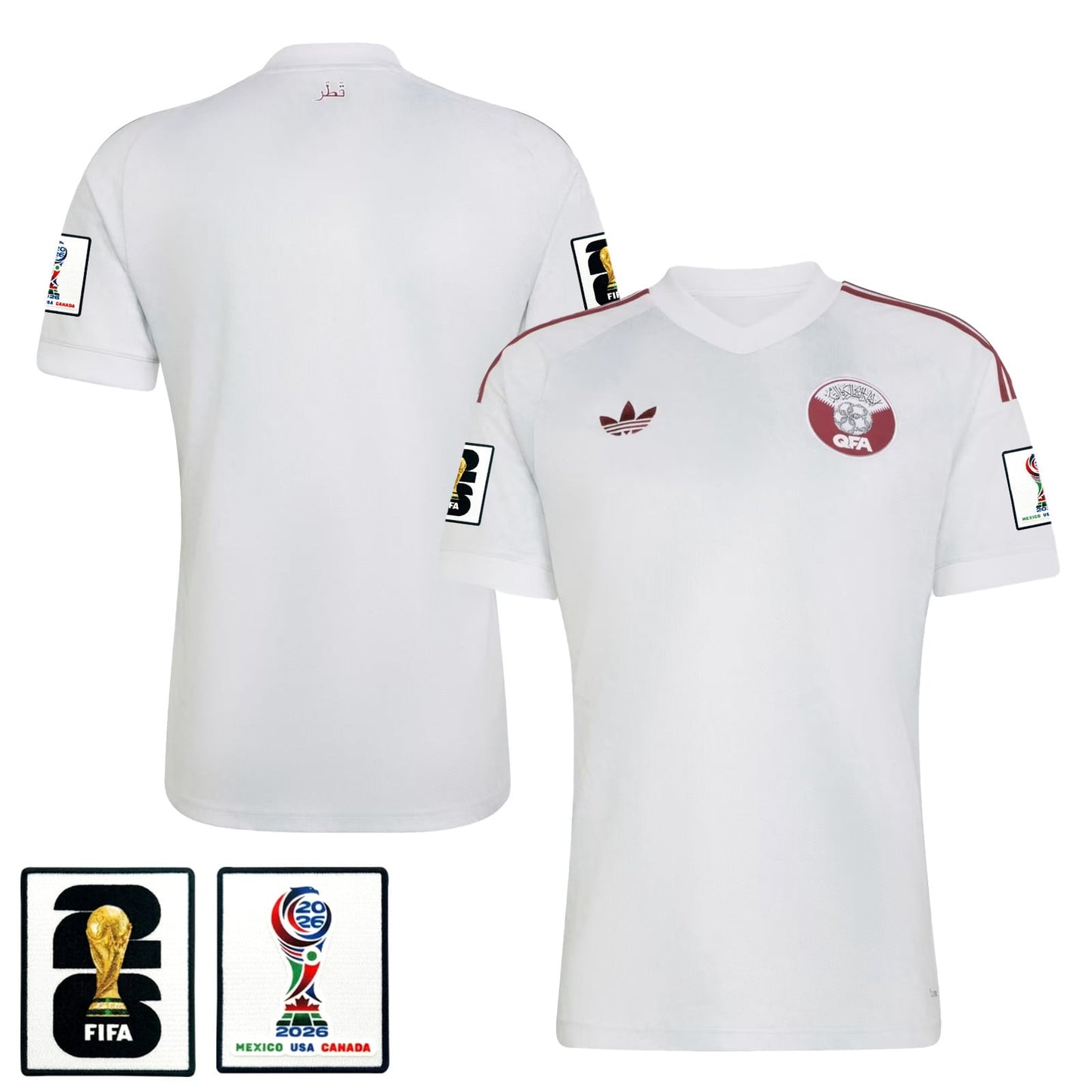 Qatar National Team 2026 Away Jersey - White, Men