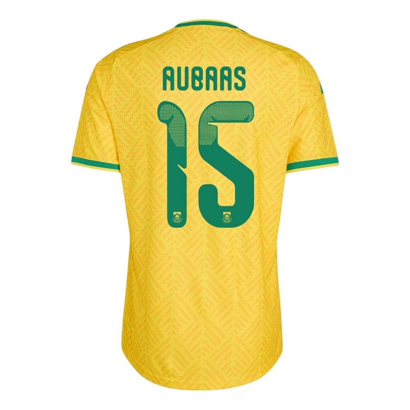 Bathusi Aubaas 15 South Africa National Team 2026 Home Jersey - Yellow, Men