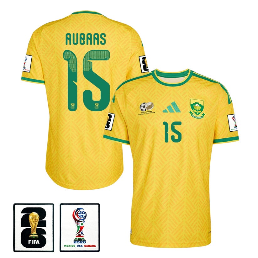 Bathusi Aubaas 15 South Africa National Team 2026 Home Jersey - Yellow, Men