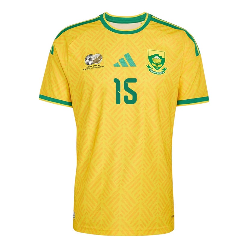 Bathusi Aubaas 15 South Africa National Team 2026 Home Jersey - Yellow, Men