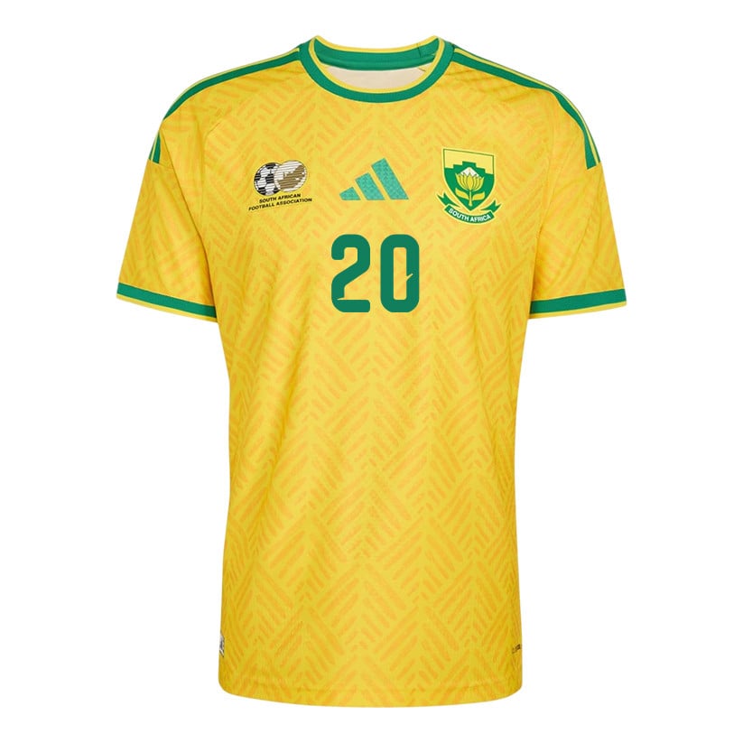 Khuliso Mudau 20 South Africa National Team 2026 Home Jersey - Yellow, Men
