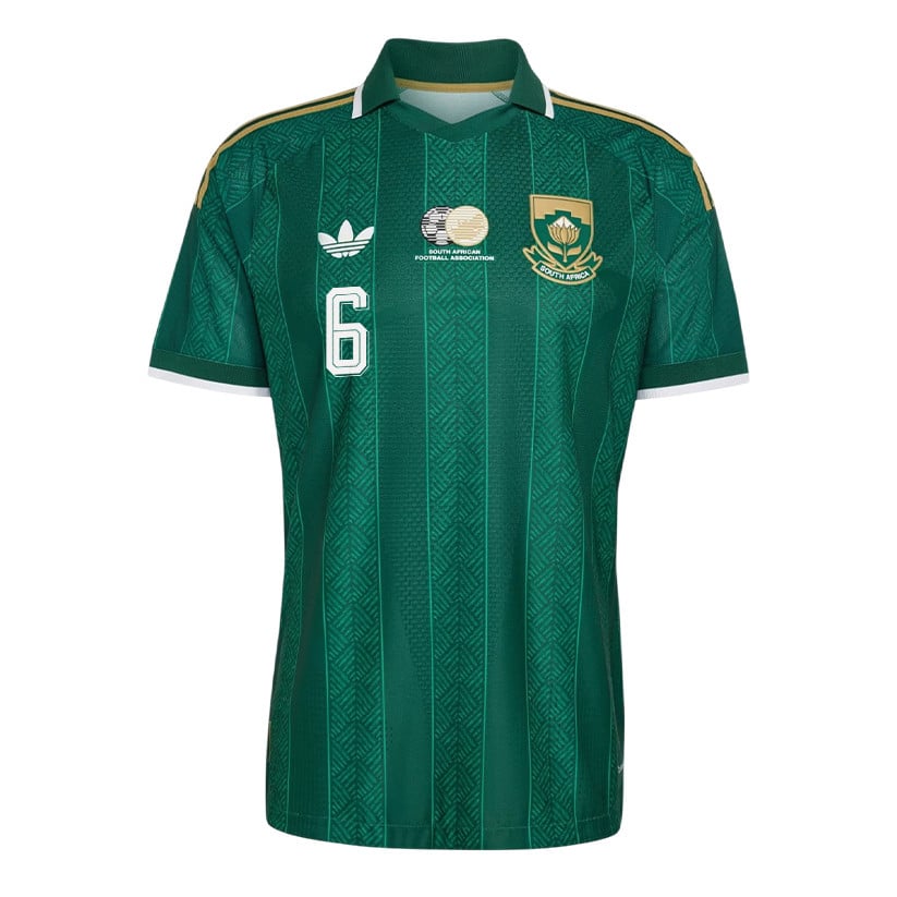 Maphosa Modiba 6 South Africa National Team 2026 Away Jersey - Green, Men