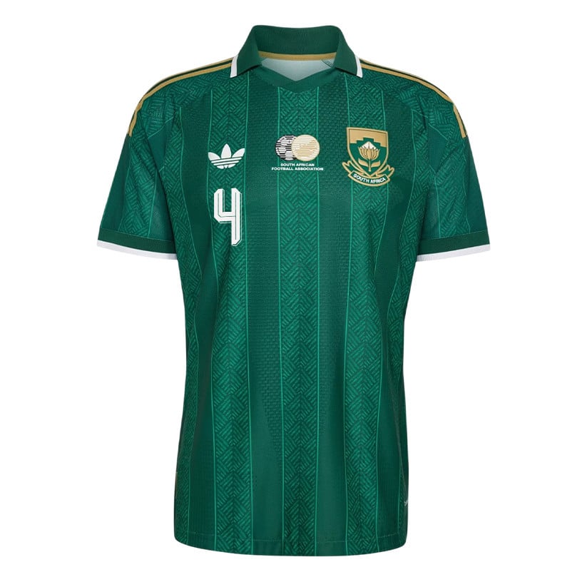 Teboho Mokoena 4 South Africa National Team 2026 Away Jersey - Green, Men