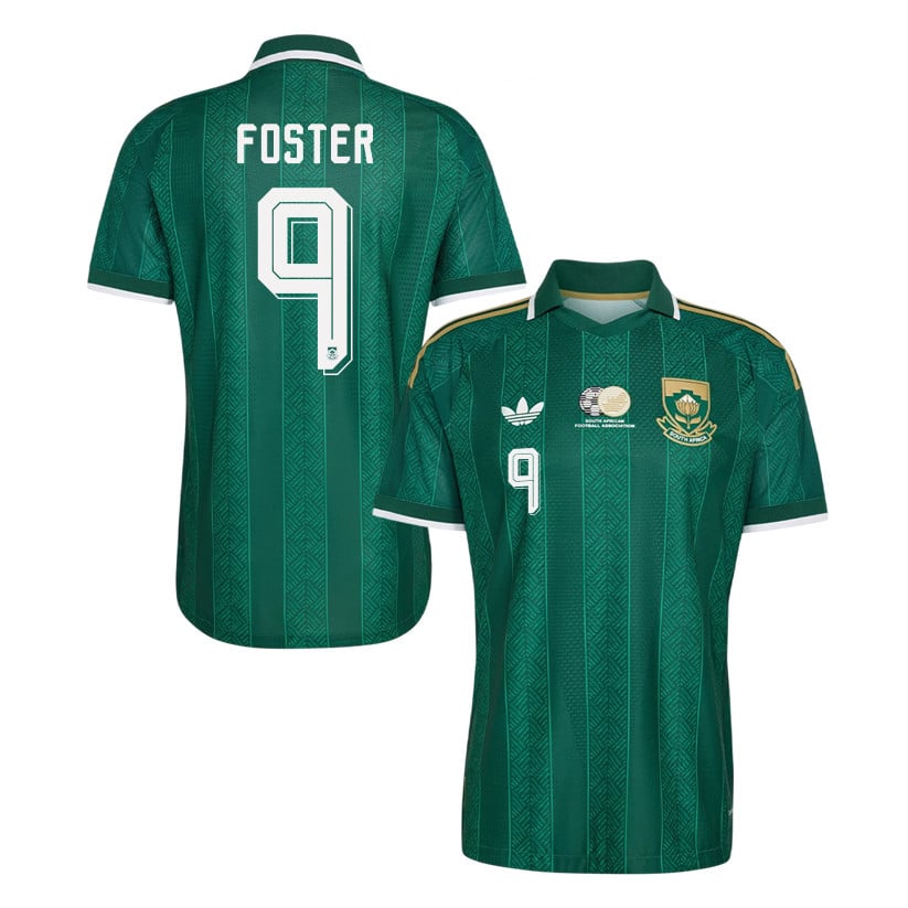 Lyle Foster 9 South Africa National Team 2026 Away Jersey - Green, Men