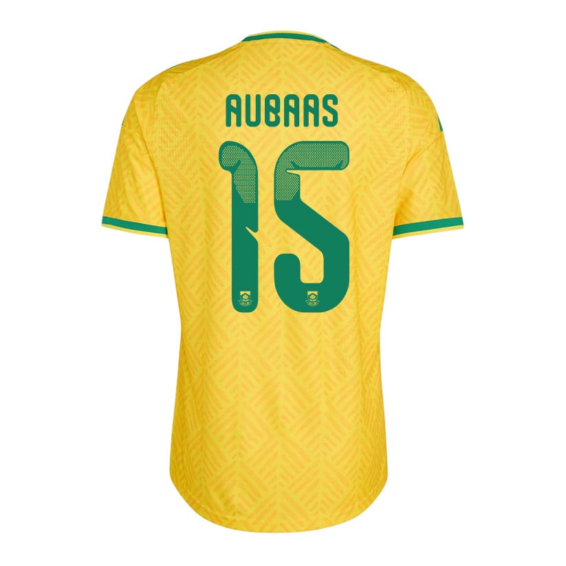 Bathusi Aubaas 15 Youth South Africa National Team 2026 Home Jersey - Yellow