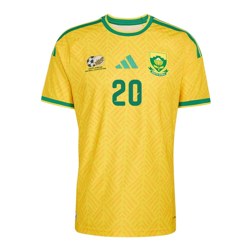 Khuliso Mudau 20 Youth South Africa National Team 2026 Home Jersey - Yellow
