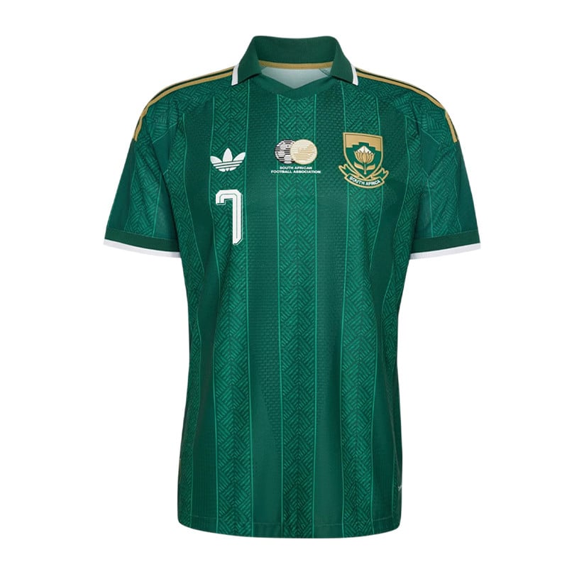 Oswin Appollis 7 Youth South Africa National Team 2026 Away Jersey - Green