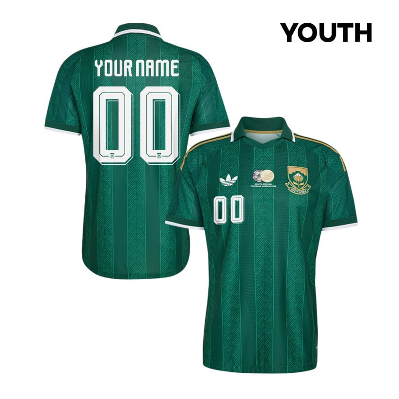 South Africa National Team 2026 Youth Personalized Away Jersey - Green