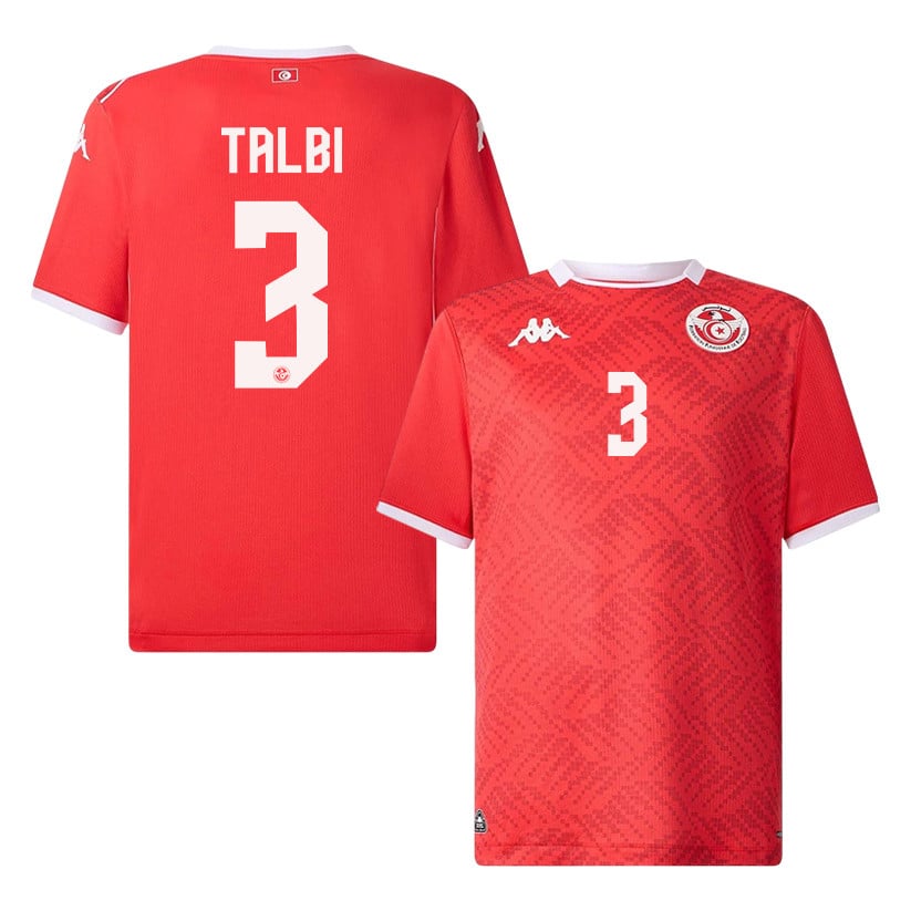 Montassar Talbi 3 Tunisia National Team 2026 Home Jersey - Red, Men