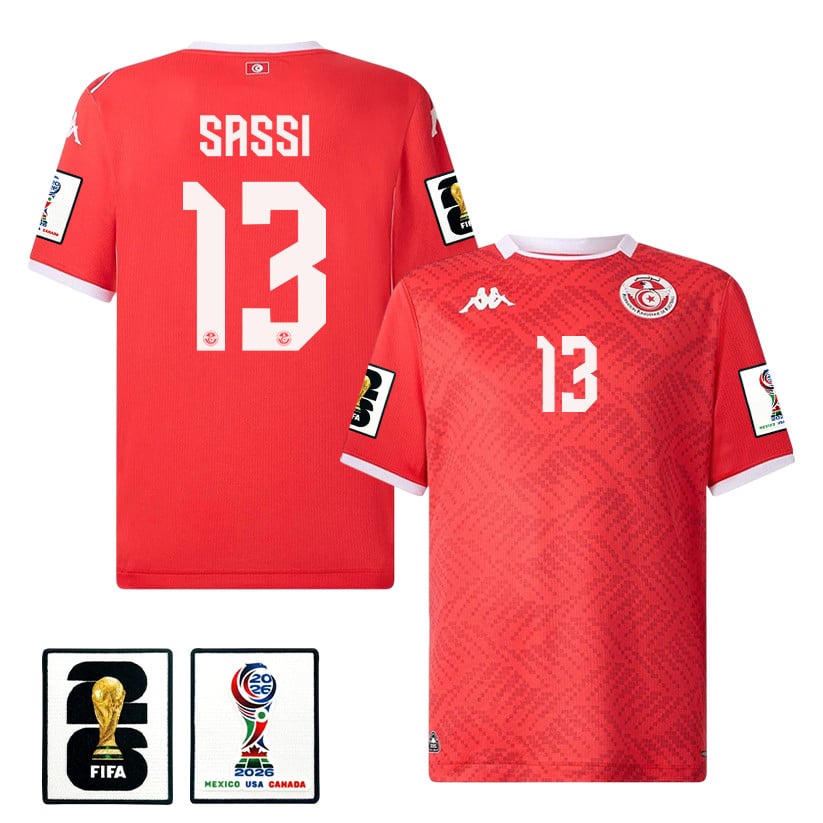 Ferjani Sassi 13 Tunisia National Team 2026 Home Jersey - Red, Men