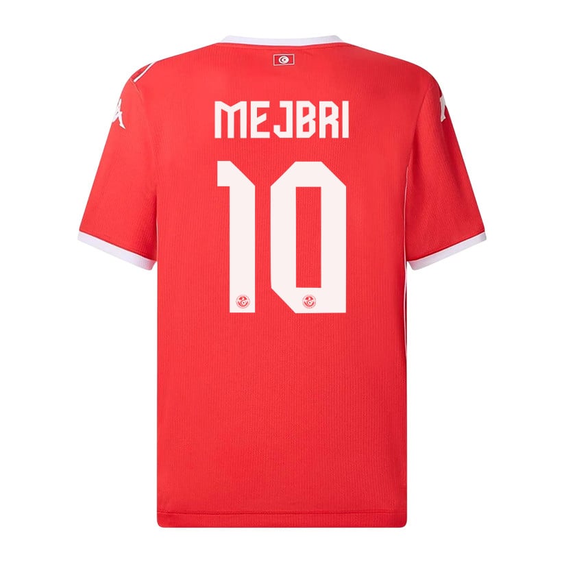 Hannibal Mejbri 10 Tunisia National Team 2026 Home Jersey - Red, Men
