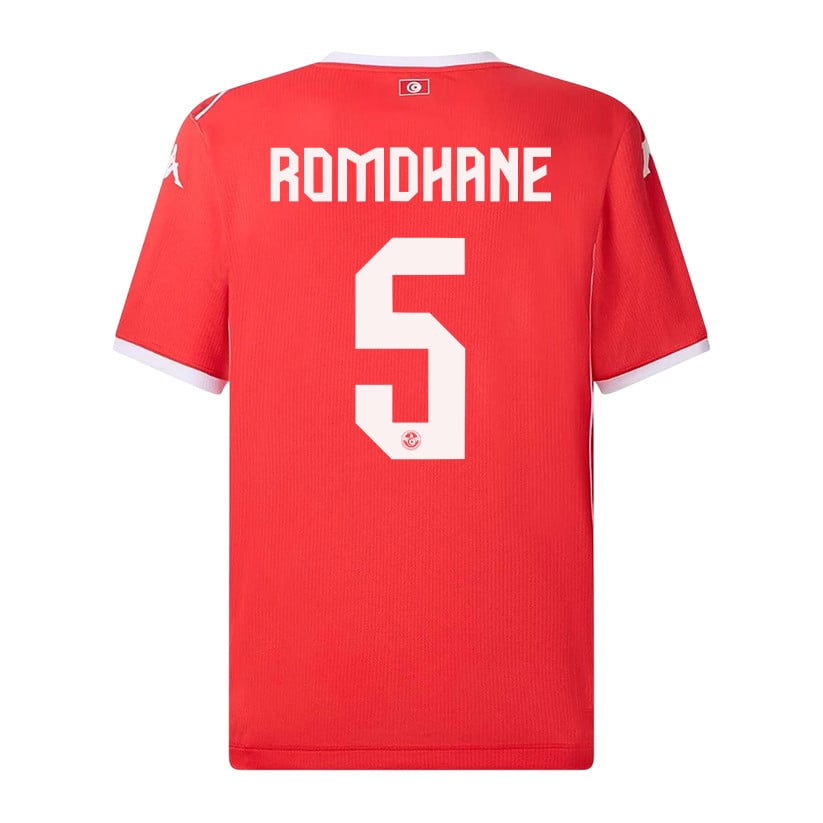 Ben Romdhane 5 Tunisia National Team 2026 Home Jersey - Red, Men