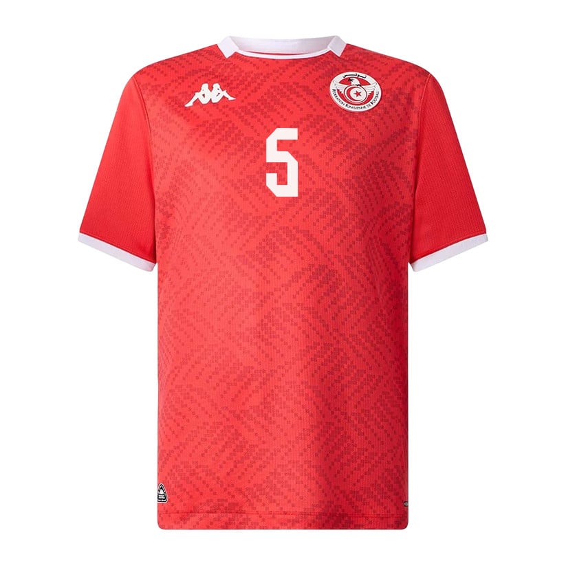 Ben Romdhane 5 Tunisia National Team 2026 Home Jersey - Red, Men
