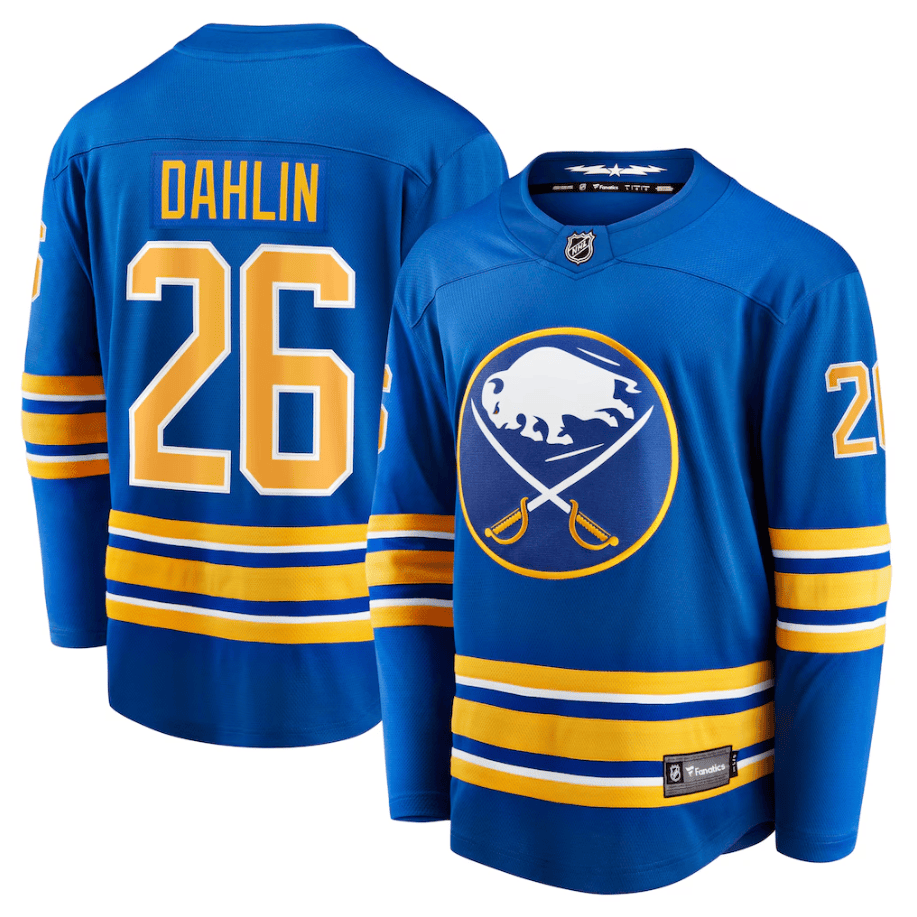 Rasmus Dahlin 26 Buffalo Sabres Home Breakaway Jersey - Royal