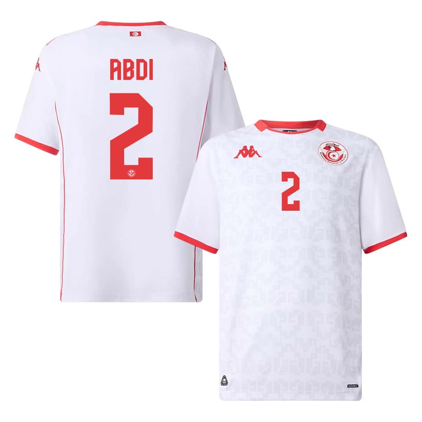 Ali Abdi 2 Tunisia National Team 2026 Away Jersey - White, Men