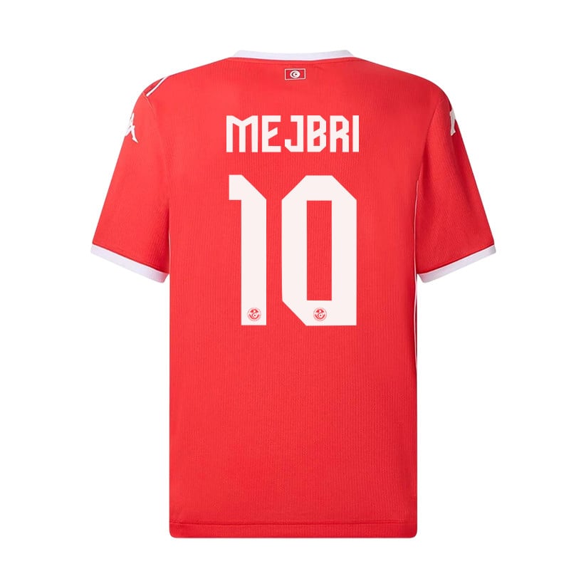 Hannibal Mejbri 10 Youth Tunisia National Team 2026 Home Jersey - Red