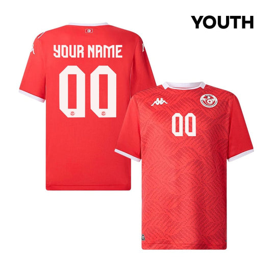 Tunisia National Team 2026 Youth Personalized Home Jersey - Red