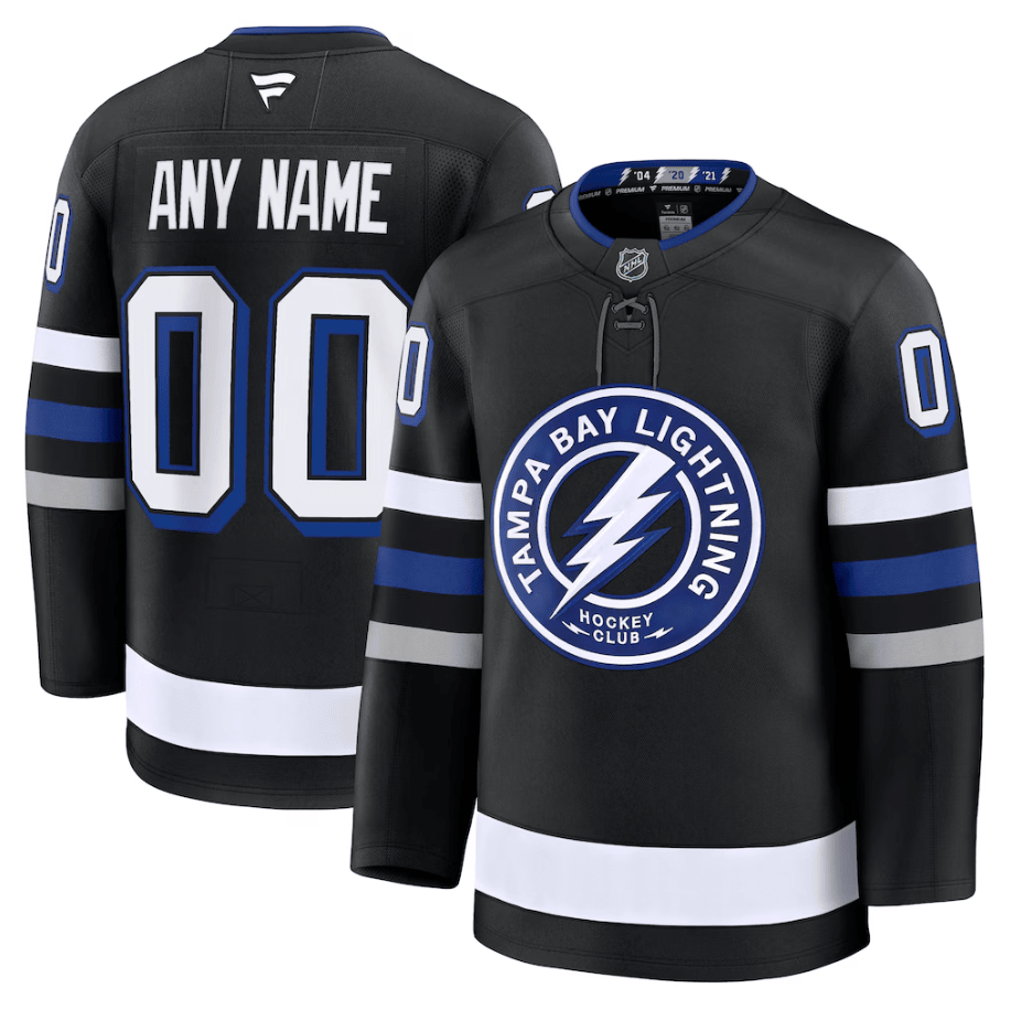 Tampa Bay Lightning Alternate Premium Custom Jersey - Black