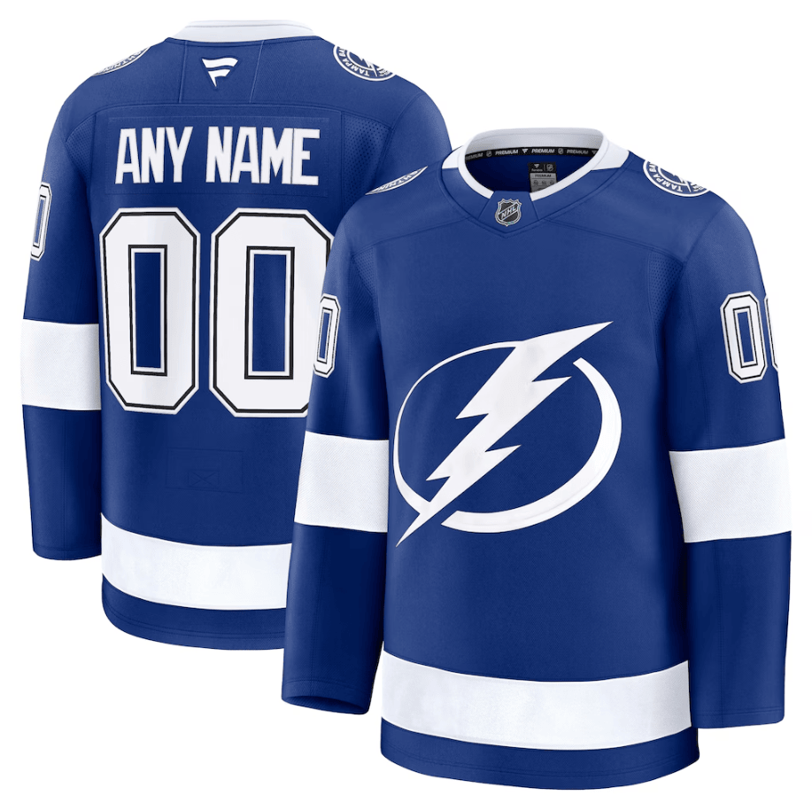 Tampa Bay Lightning Home Premium Custom Jersey - Blue