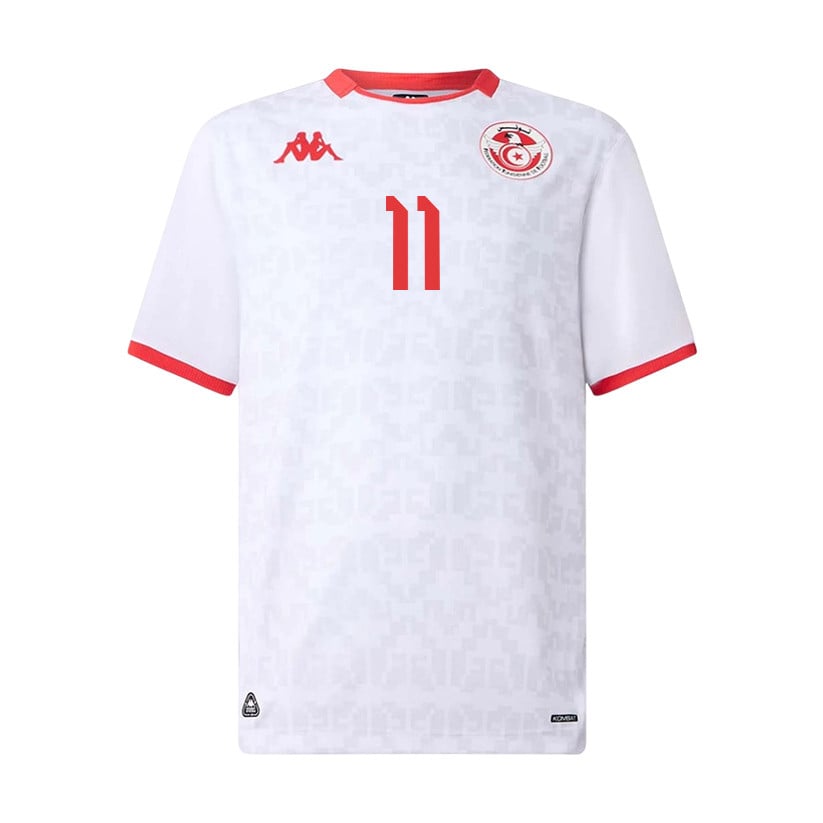 Ismael Gharbi 11 Youth Tunisia National Team 2026 Away Jersey - White