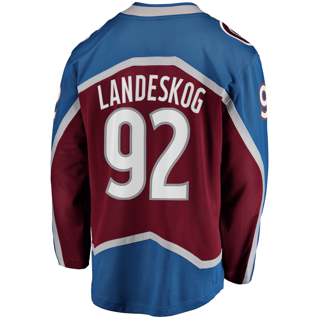 Gabriel Landeskog 92 Colorado Avalanche Home Breakaway Men Jersey - Burgundy