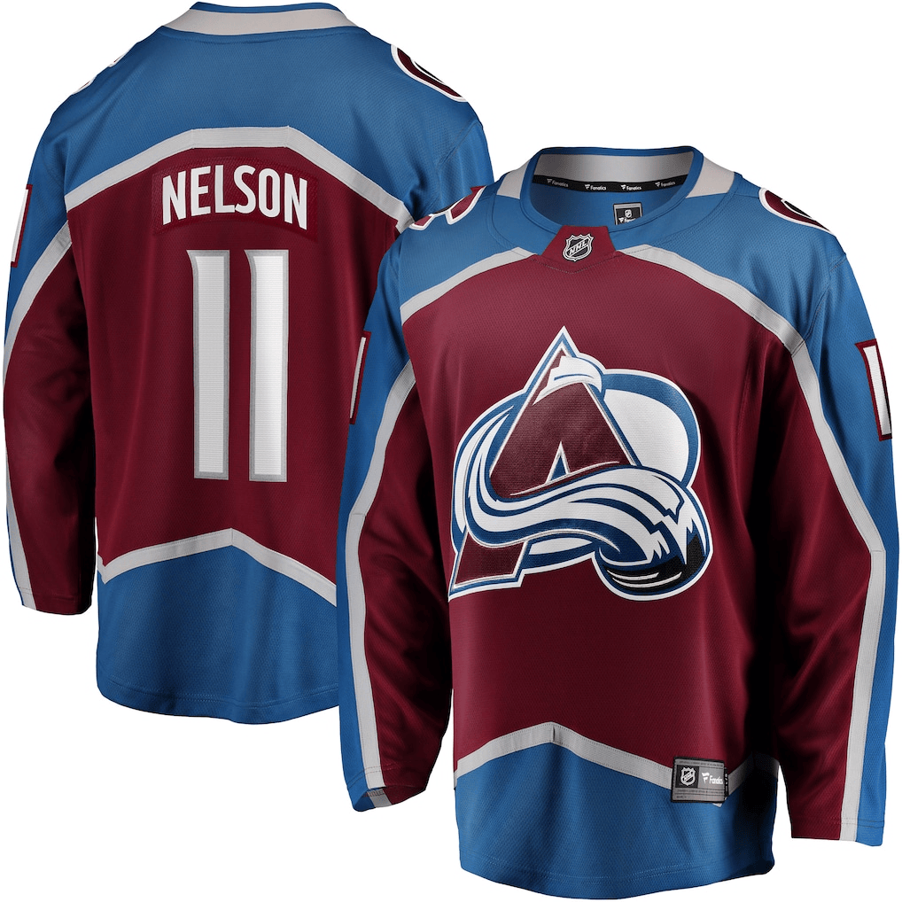 Brock Nelson 11 Colorado Avalanche Home Breakaway Men Jersey - Burgundy