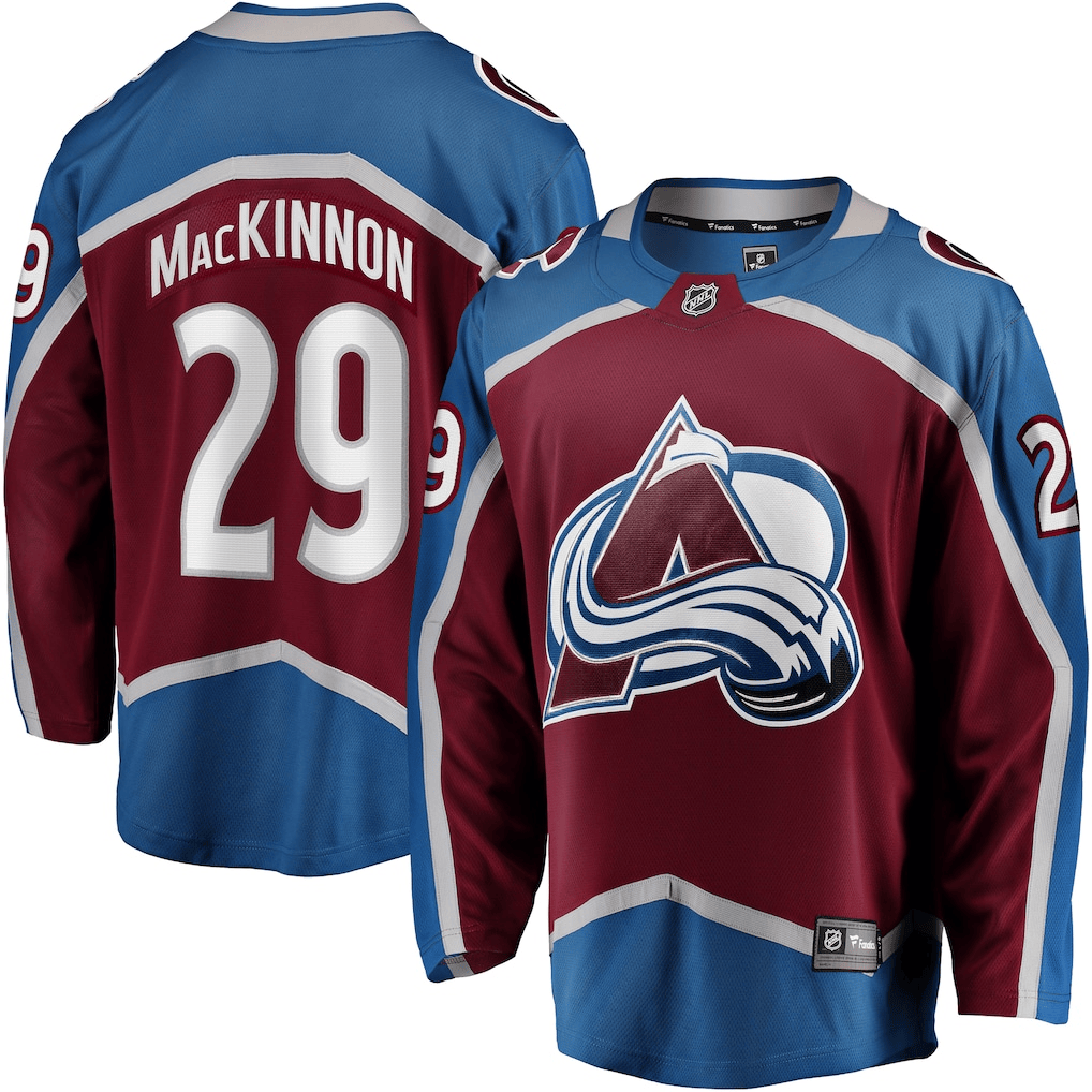 Nathan MacKinnon 29 Colorado Avalanche Home Breakaway Men Jersey - Burgundy