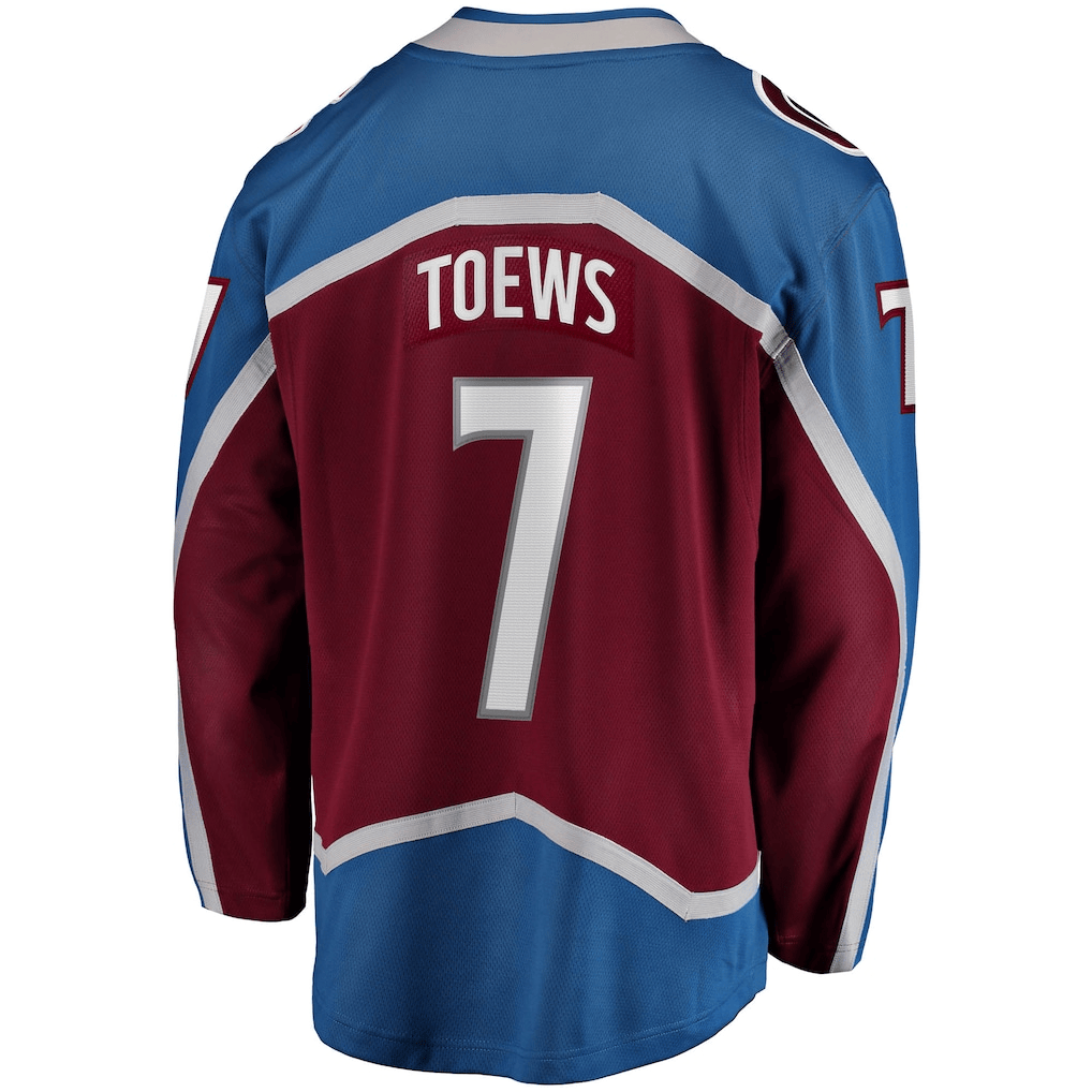 Devon Toews 7 Colorado Avalanche Home Breakaway Men Jersey - Burgundy