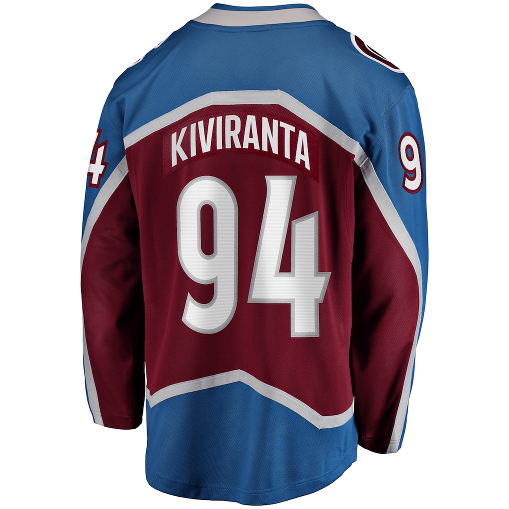 Joel Kiviranta 94 Colorado Avalanche Home Breakaway Men Jersey - Burgundy