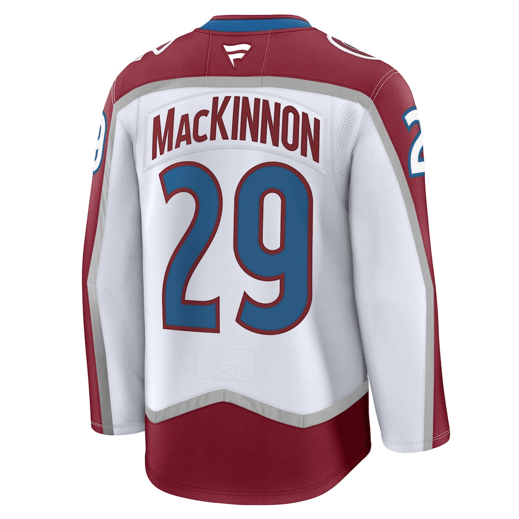 Nathan MacKinnon 29 Colorado Avalanche Away Men Jersey - White