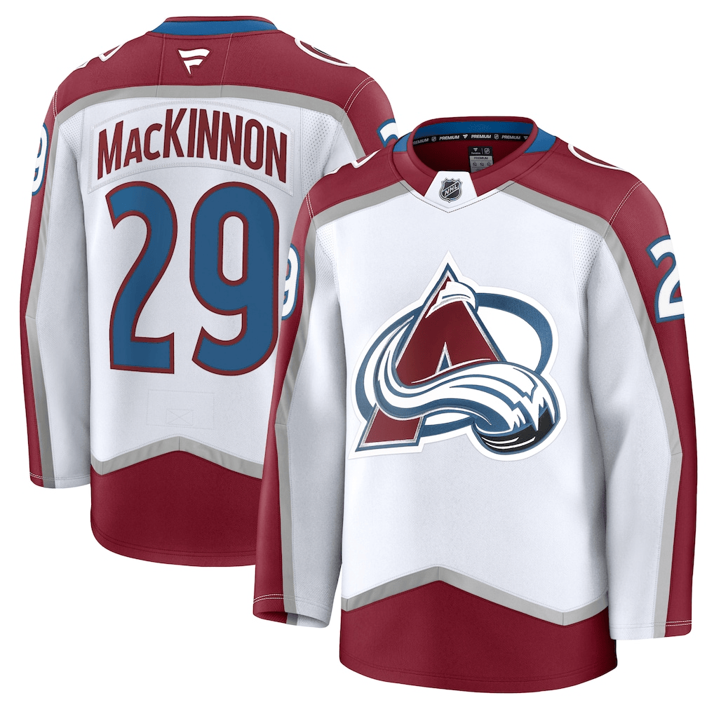 Nathan MacKinnon 29 Colorado Avalanche Away Men Jersey - White