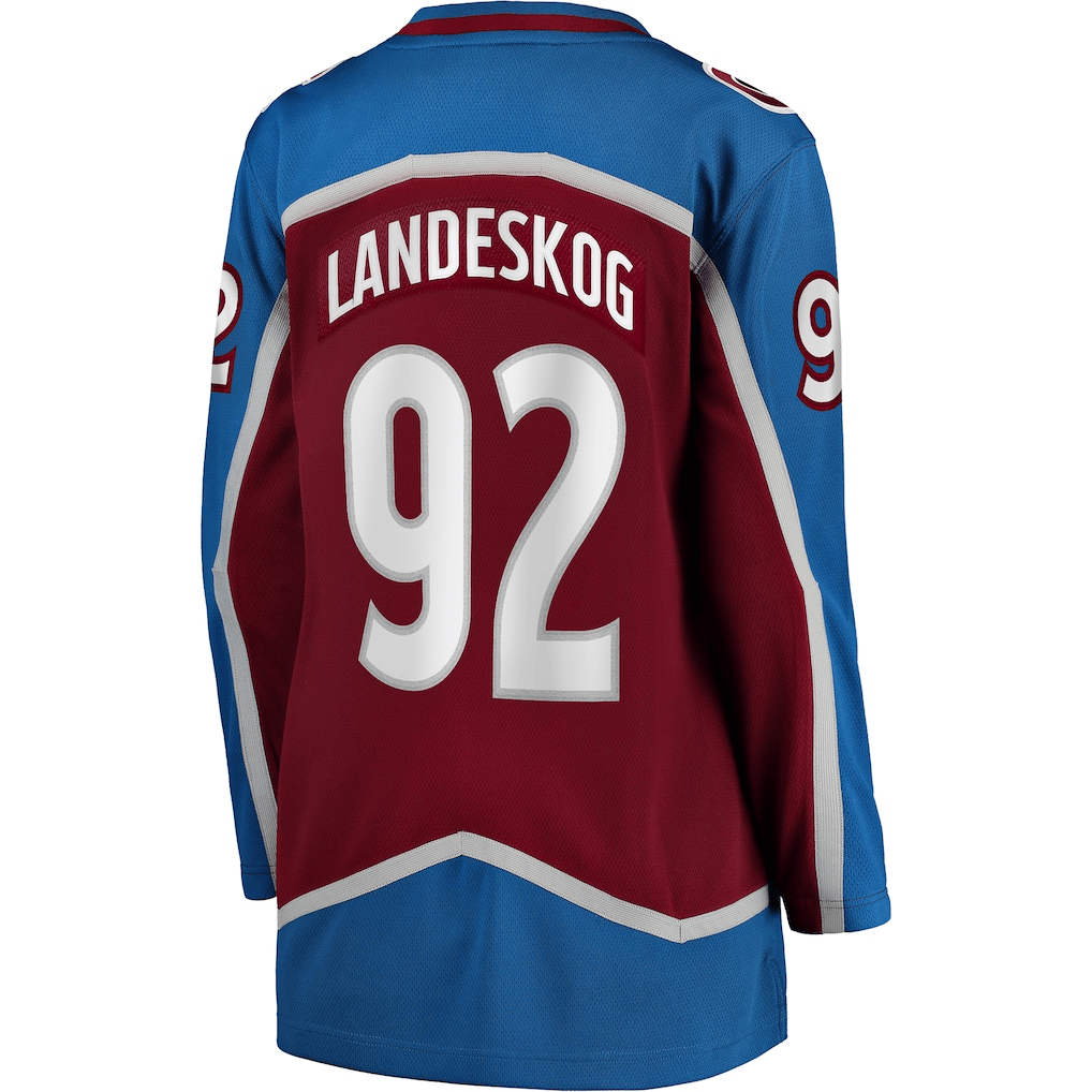 Gabriel Landeskog 92 Colorado Avalanche Women's Home Breakaway Jersey - Burgundy