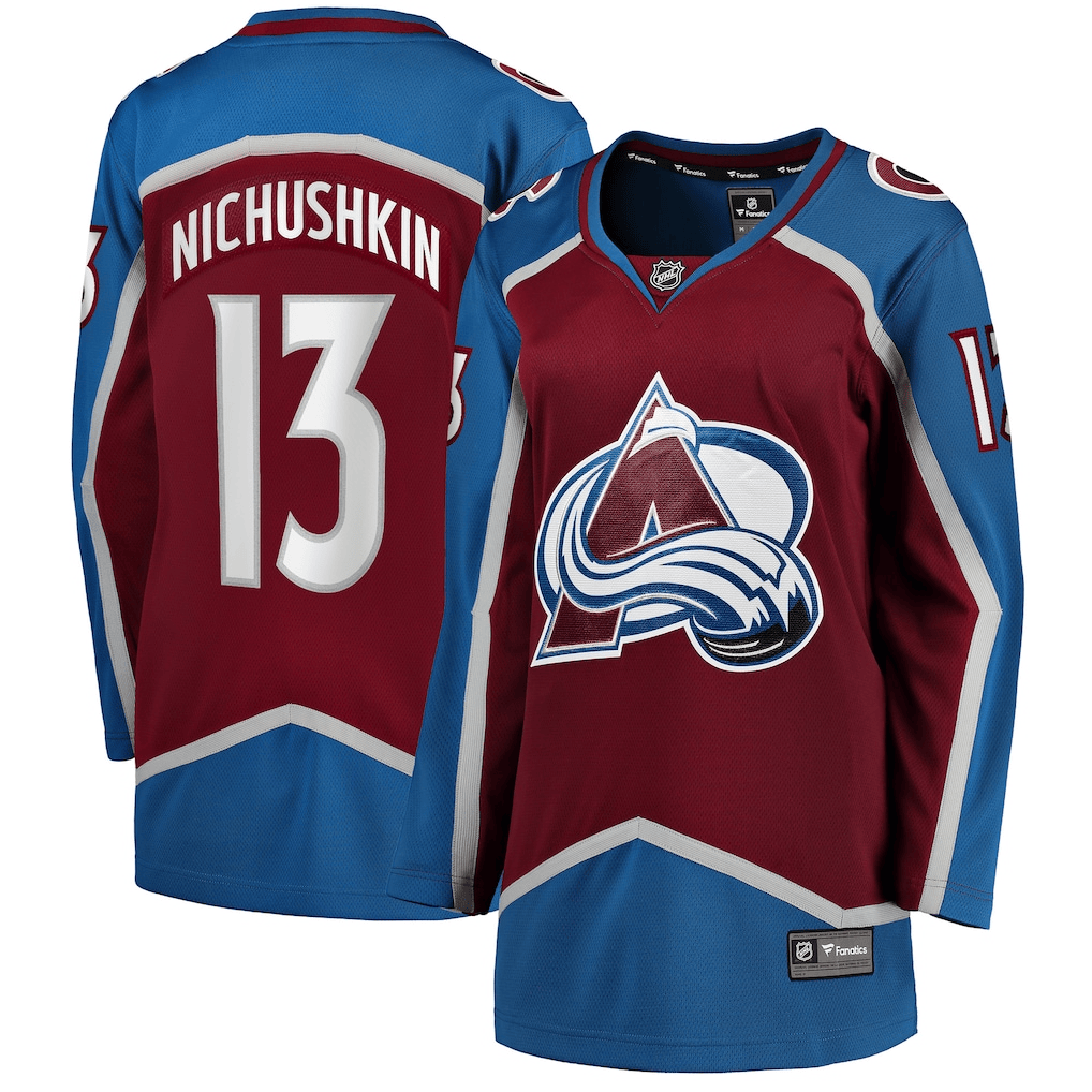 Valeri Nichushkin 13 Colorado Avalanche Women's Home Breakaway Jersey - Burgundy