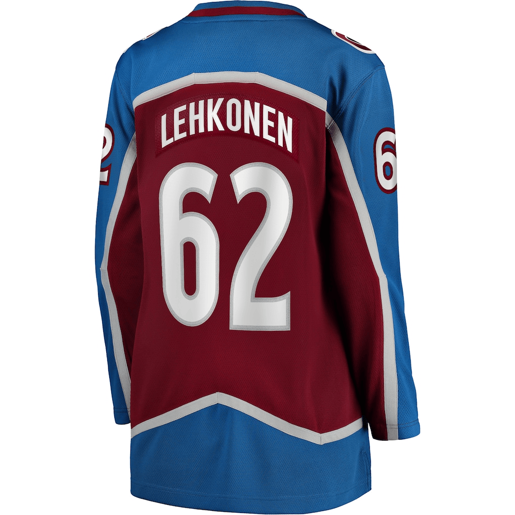 Artturi Lehkonen 62 Colorado Avalanche Women's Home Breakaway Jersey - Burgundy