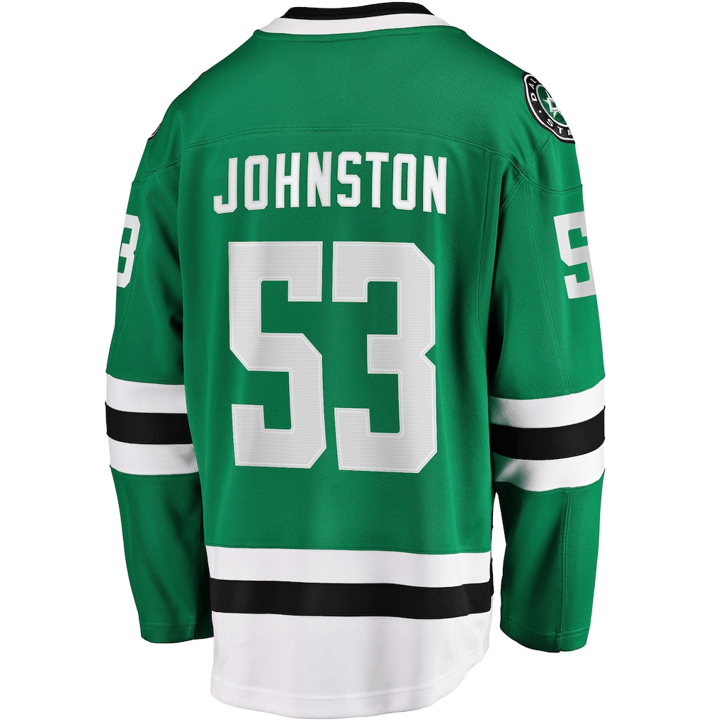 Wyatt Johnston 53 Dallas Stars Home Breakaway Men Jersey - Kelly Green